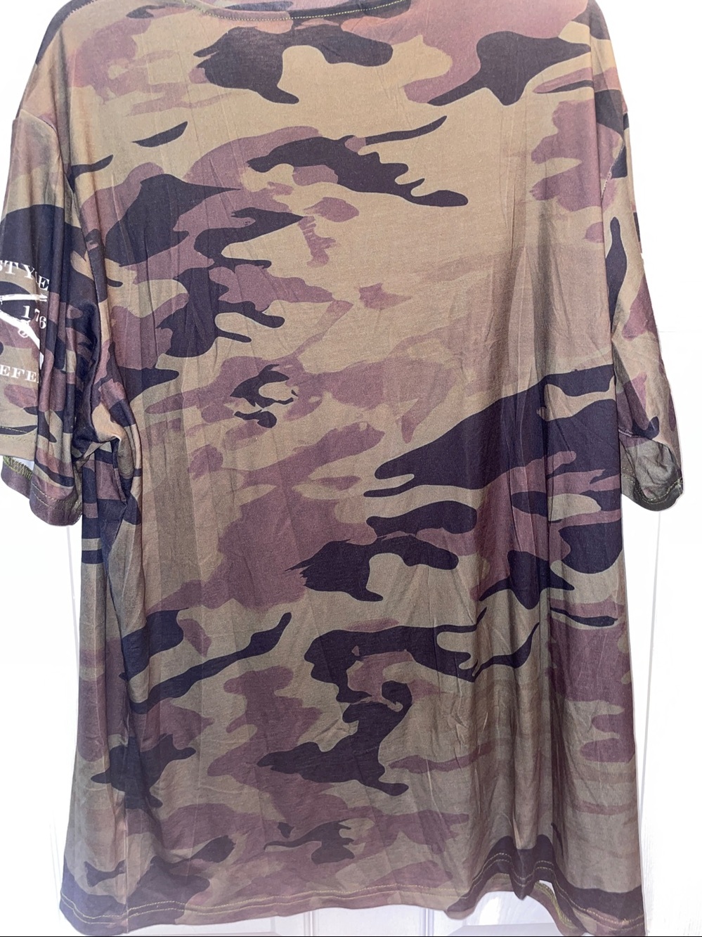USA Camo Short Sleeve Men’s Shirt - Picture 3 of 4